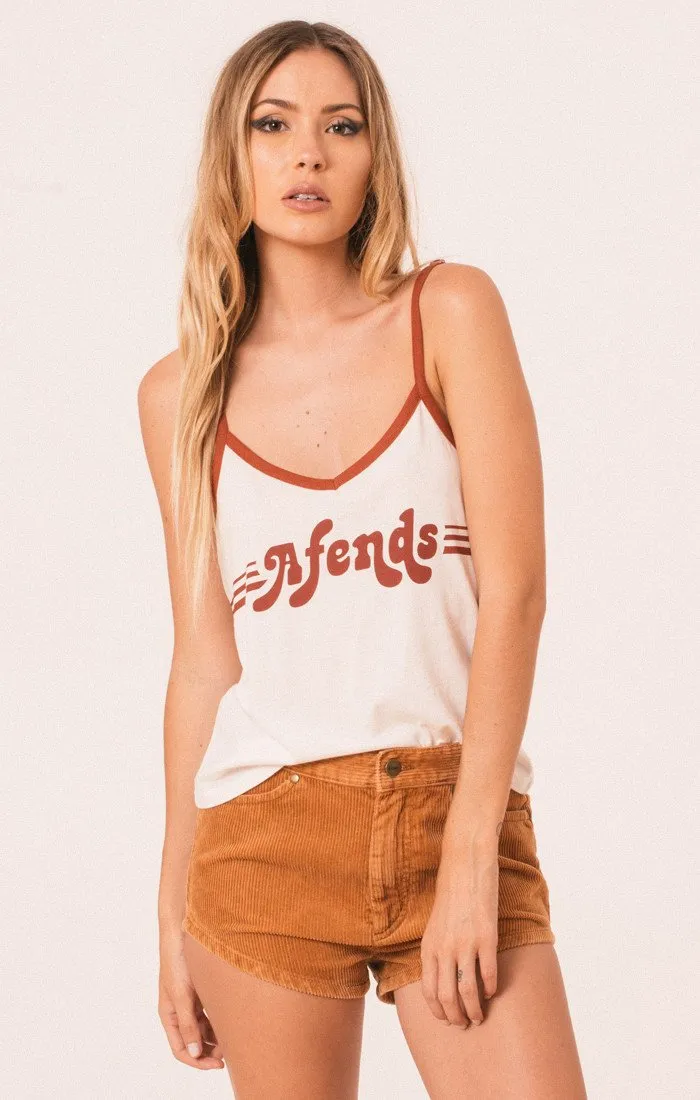 Afends Womens Camp - Logo Tank