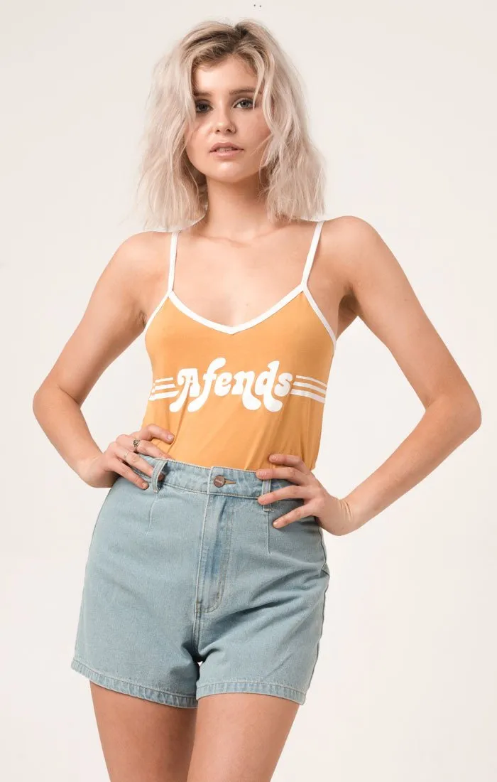 Afends Womens Camp - Logo Tank