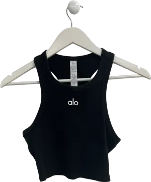 alo yoga Black Aspire Core Tank UK S