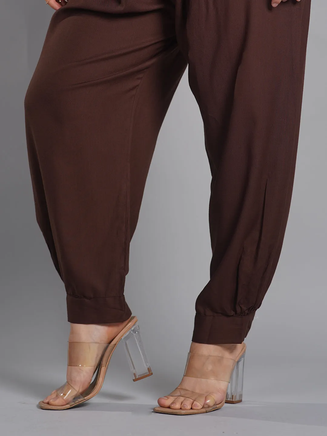Coffee Rayon AfghaniSalwar