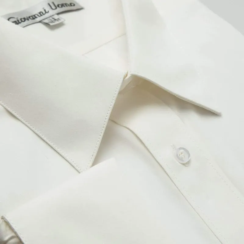 Men's Dress Shirts Regular Fit Solid Long Sleeve Formal Shirt Business Casual Button Down Shirts