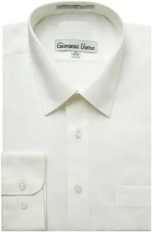 Men's Dress Shirts Regular Fit Solid Long Sleeve Formal Shirt Business Casual Button Down Shirts