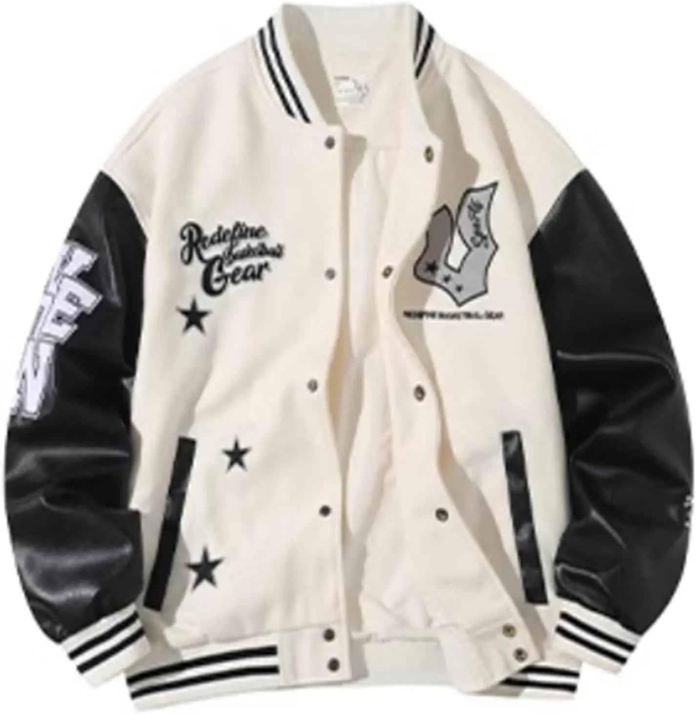 Men's Varsity Jacket Baseball Jacket Vintage Sweatshirt Casual Streetwear Embroidery Coats Women