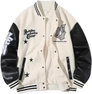 Men's Varsity Jacket Baseball Jacket Vintage Sweatshirt Casual Streetwear Embroidery Coats Women