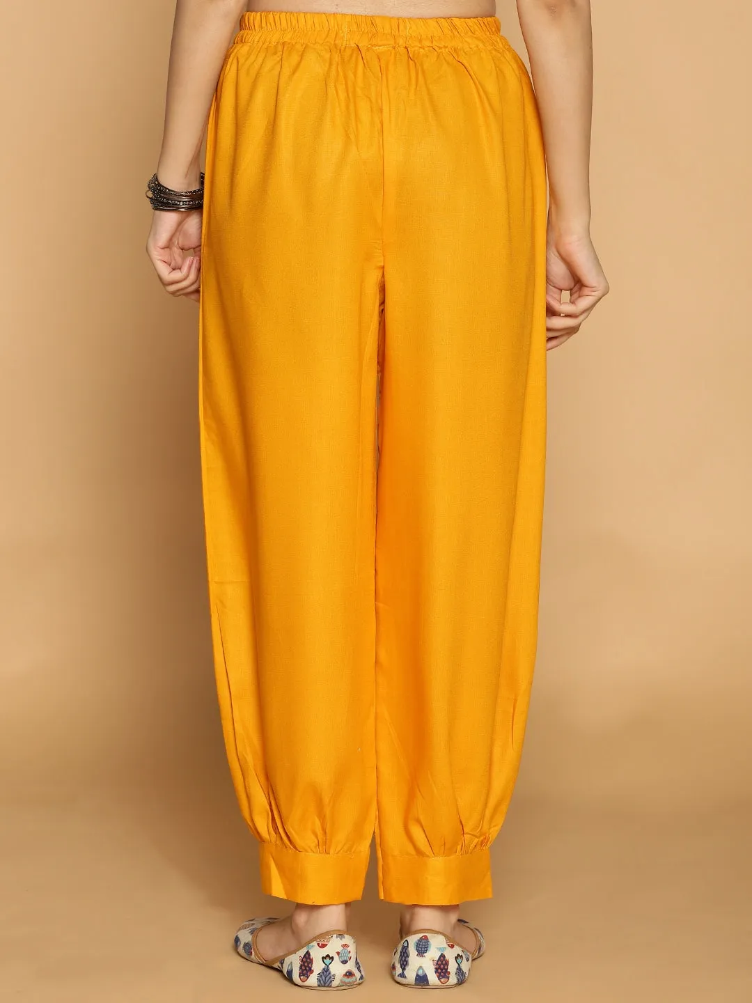 Mustard Rayon AfghaniSalwar