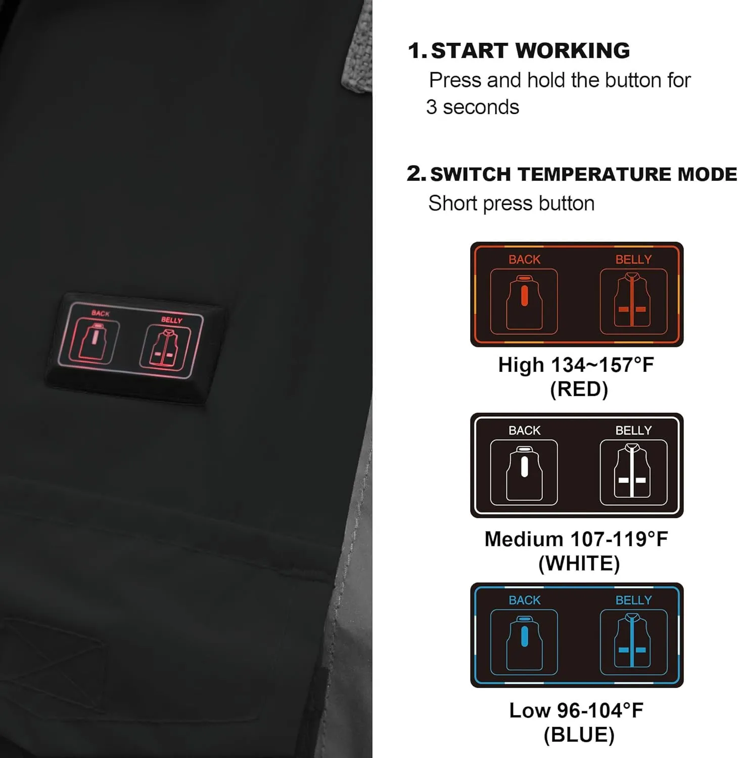 SKSAFETY Professional Level Heated Safety Bomber Jacket, Class 3 Hi-Vis Waterproof Coat, 3M Reflective Tape, Work Construction Coats for Cold Weather (Black L)
