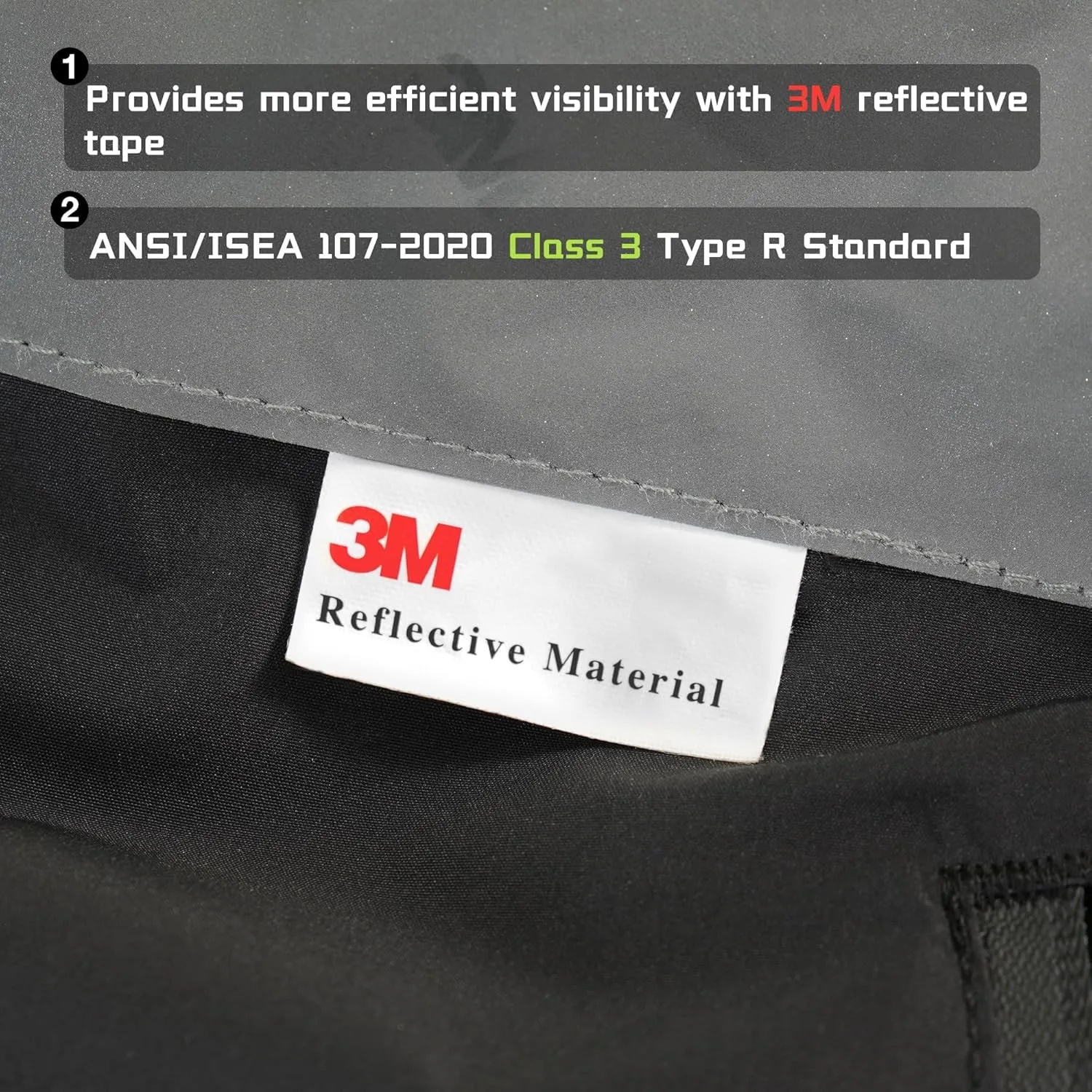 SKSAFETY Professional Level Heated Safety Bomber Jacket, Class 3 Hi-Vis Waterproof Coat, 3M Reflective Tape, Work Construction Coats for Cold Weather (Black L)