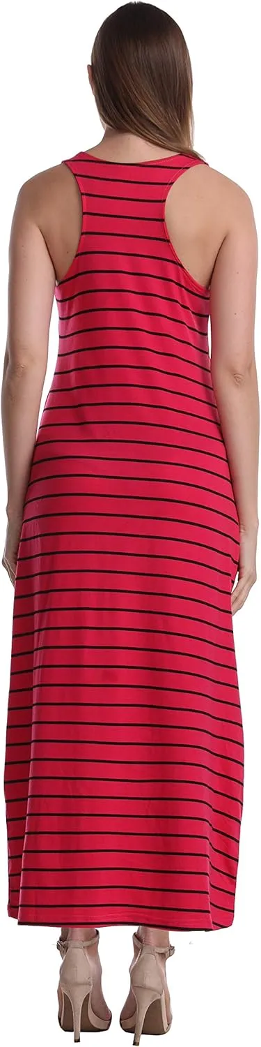 SUMONA Women Long Tank Tops Ankle Length Maxi Dress Bodycon Sleeveless Racerback
