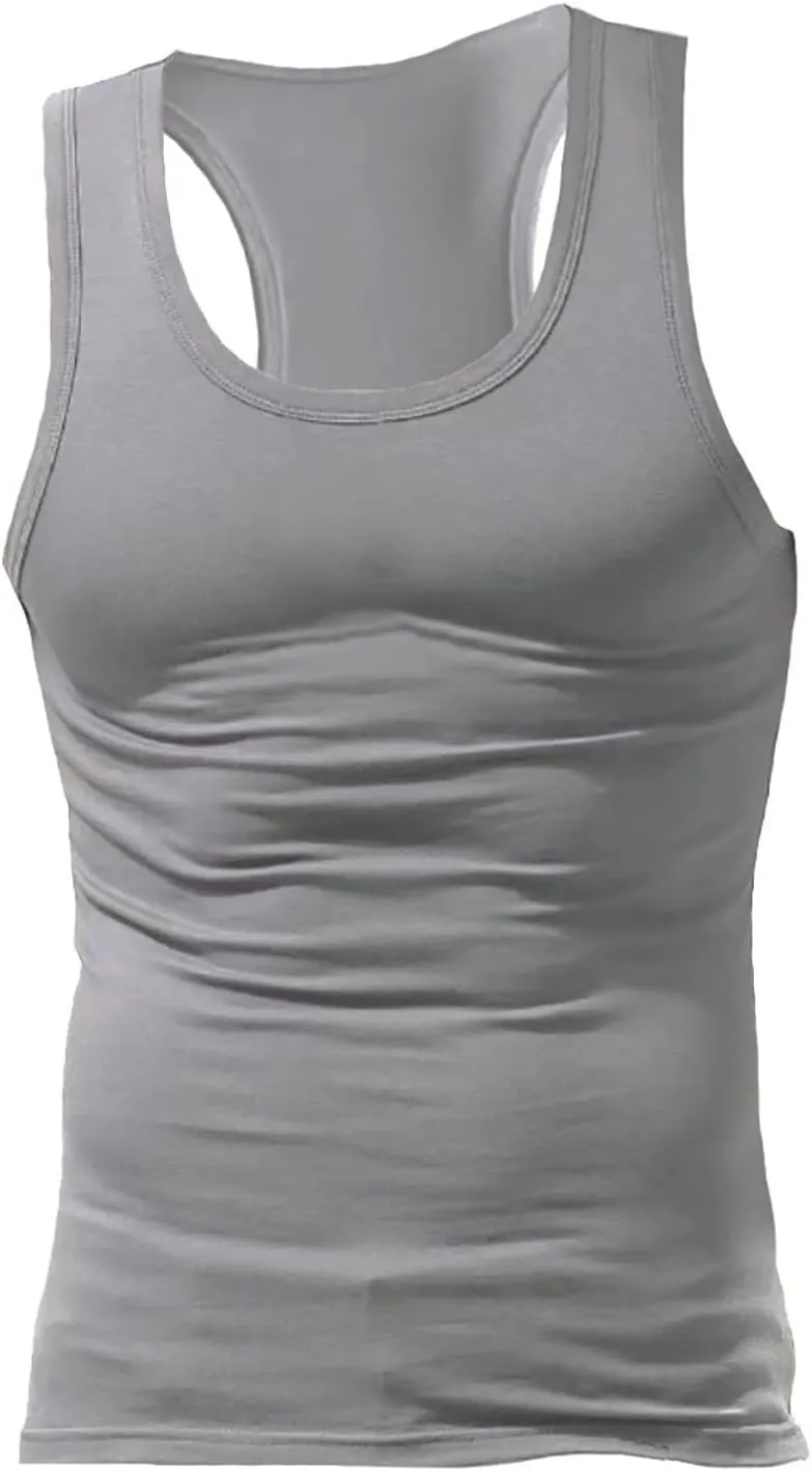 Wife Beater Mens 6 Pack Tank Top Compression Sauna Slimming Summer Black White Ribbed Stringe Knocker Undershirts