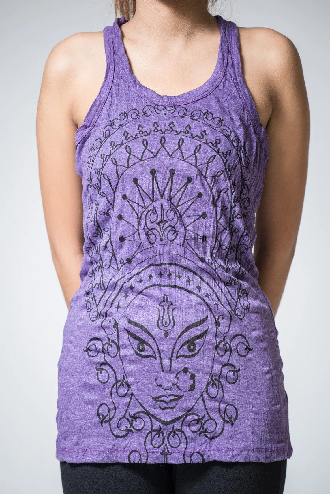 Womens Durga Tank Top in Purple