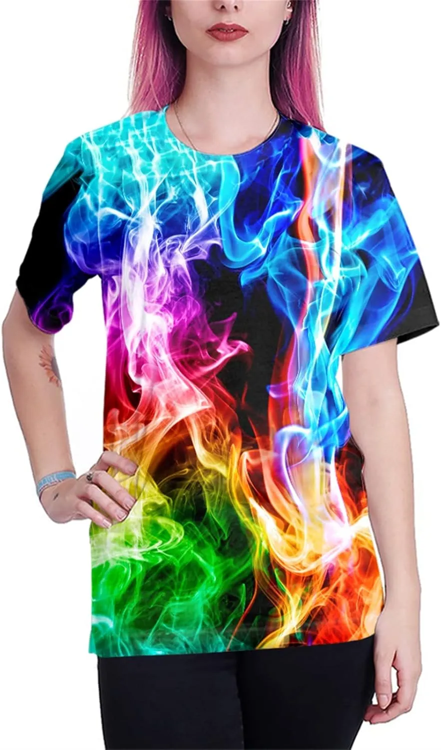 Yasswete Mens Womens Graphic T-Shirts Unisex 3D Printed Short Sleeve Shirts Tops